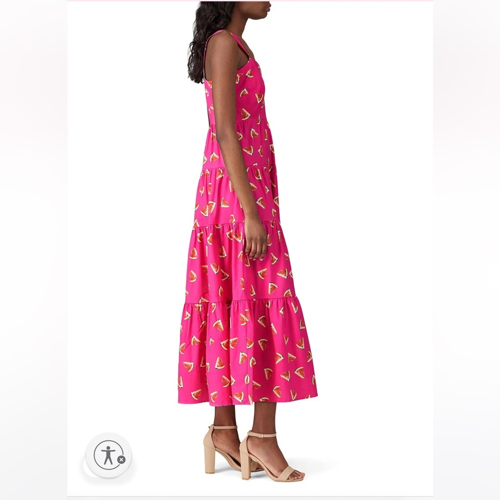 Color Me Courtney Watermelon 🍉 Print Maxi Dress sz 6 - Picture 3 of 7